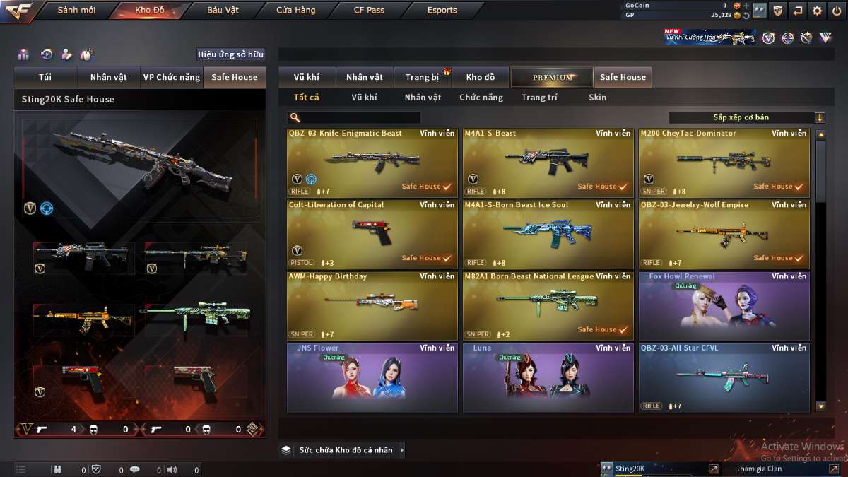 shop acc cf uy tin gia re